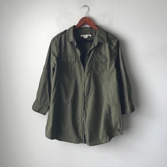 U.S. Polo Assn. Tops - US Polo Assn olive green top